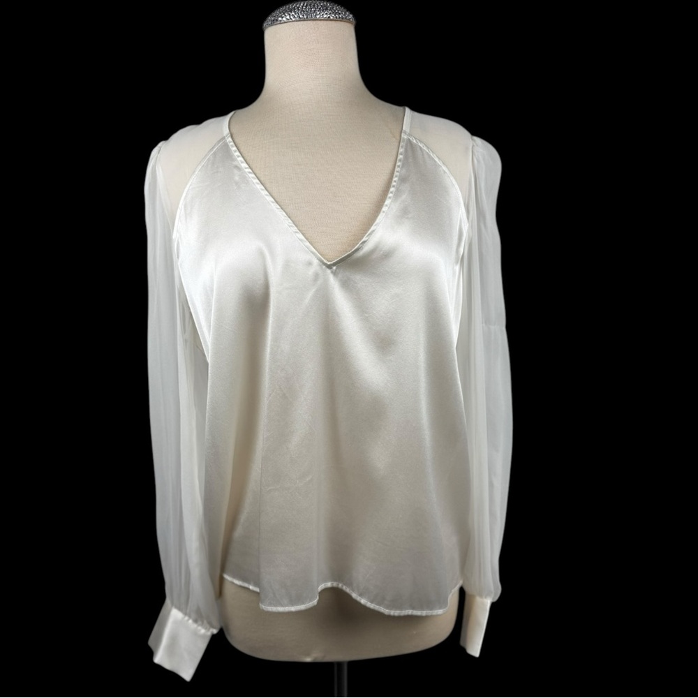 NWT GENERATION LOVE ELORA BLOUSE LONG SHEER SLEEVE‎ SZ  L & XL